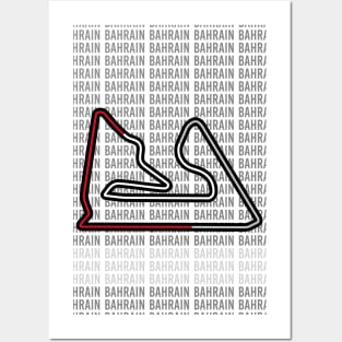 Bahrain - F1 Racing Track Poster Posters and Art